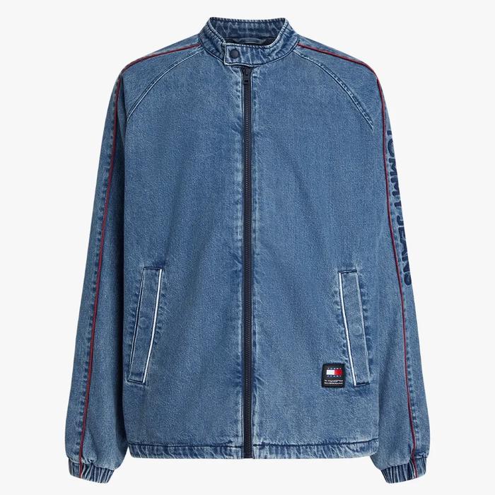 Tommy Hilfiger THRDN000061A Denim Track Jacket - Blue Denim
