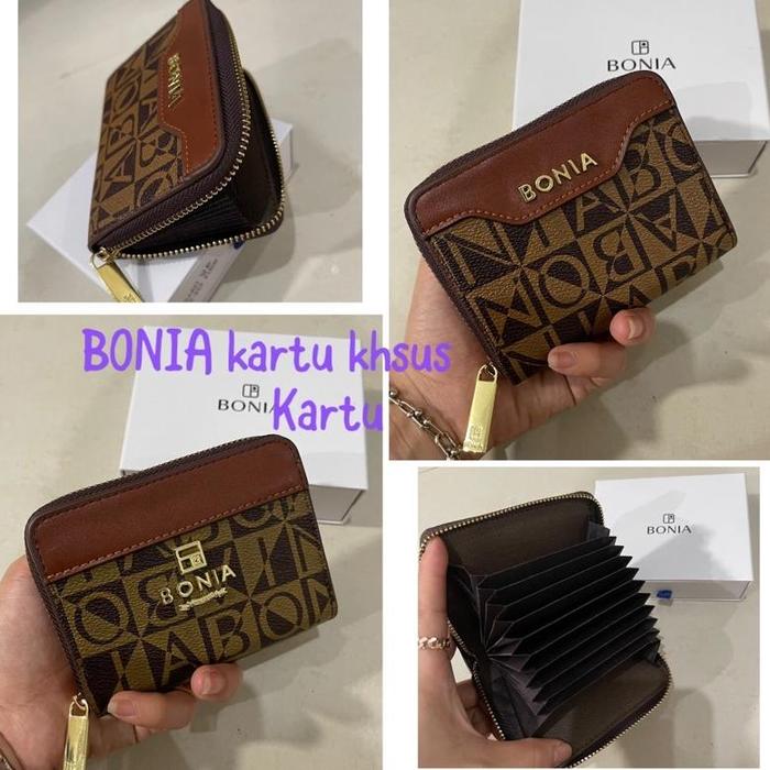 Dompet kecil / dompet kartu Bonia import Box