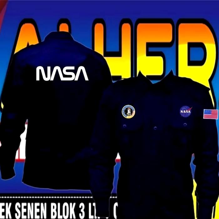 kemeja NASA baju NASA seragam NASA Pdh nasa Pdl NASA kemeja kerja nasa