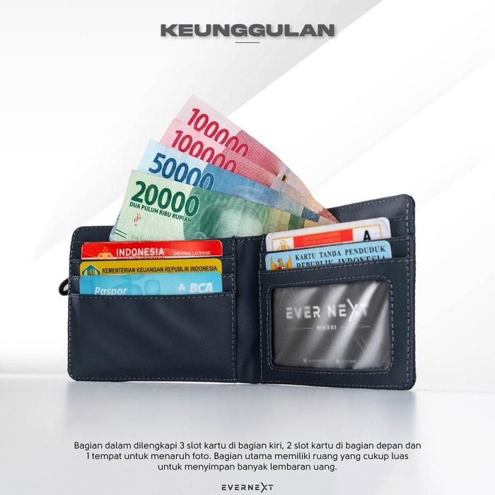 DOMPET FOXIE CANVAS WATERPROOF LIPAT KECIL PENDEK PRIA WANITA WALLET DENIM MINI KANVAS DISTRO ANTI A