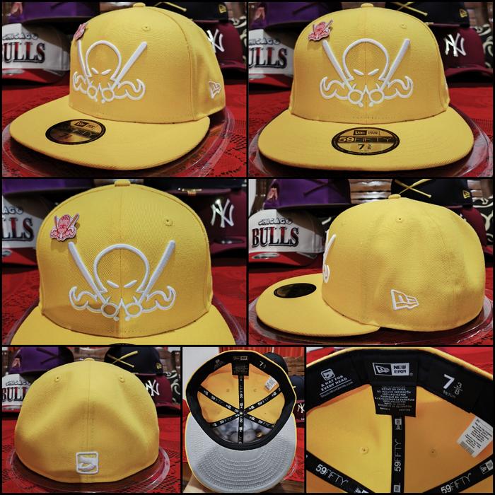 TOPI 59FIFTY NEW ERA X DIONIC YELLOW SIZE: 7 3/8 (58,7 CM) ORIGINAL AUTHENTIC NEW ERA