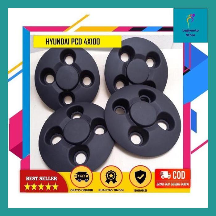 Legiy^ Hyundia Dop Velg Kaleng 4X100 1 Set Isi 4 Pcs Hight Qualiti Toyota Yaris, Mazda2, Honda Jazz,