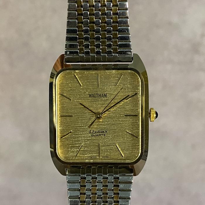 Waltham Dynax Tree Bark Texture Square Watch