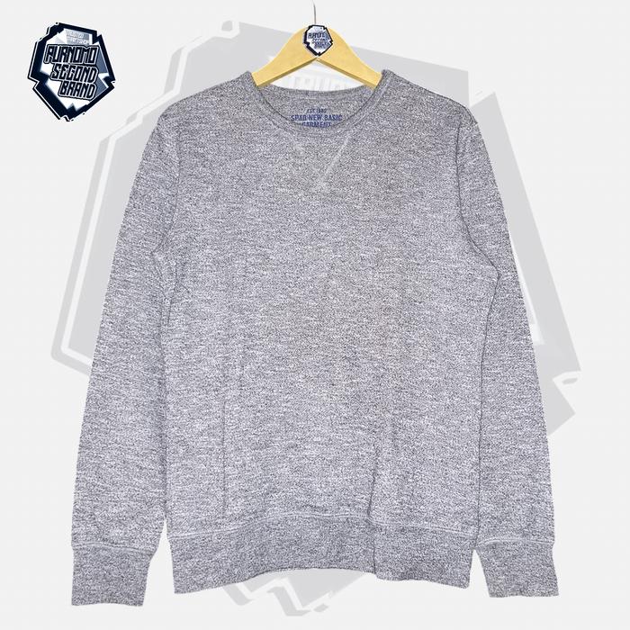 Crewneck Sweater SPAO Grey Misty tone Second