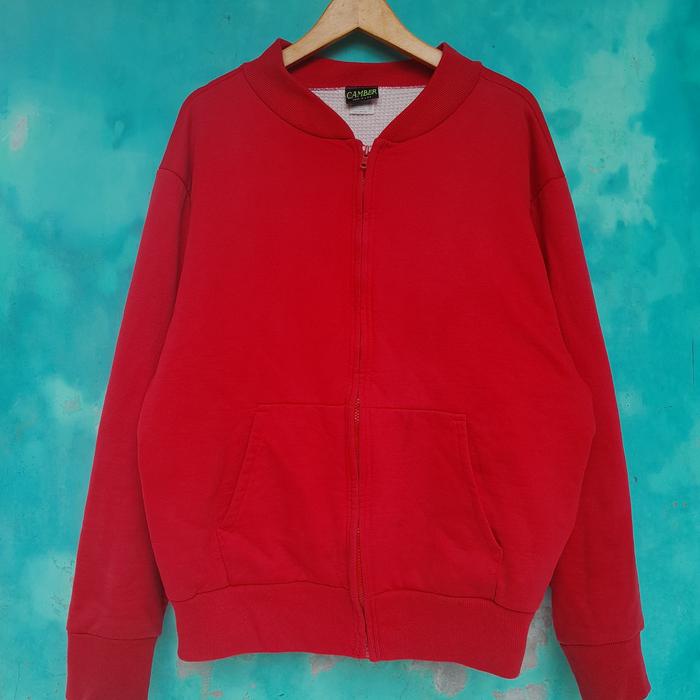 Vintage 90s Camber Thermal Lined zipper sweatshirt not thermal hoodie not russell jerzees anvil Lee 