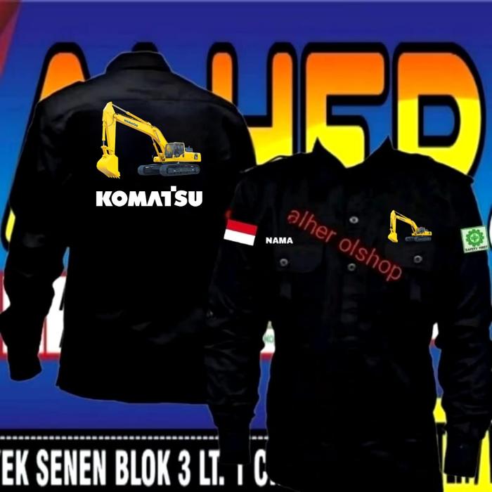 kemeja excavator Komatsu baju excavator Komatsu kemeja Komatsu baju ko