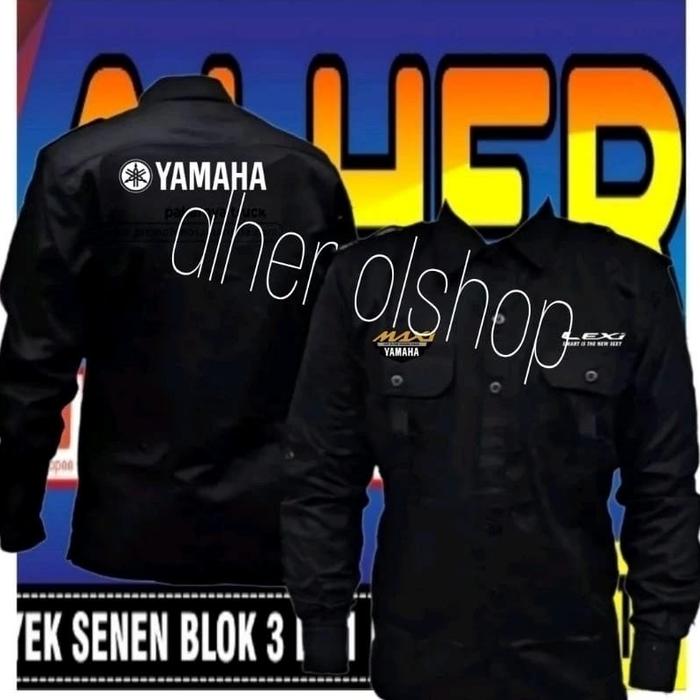 kemeja Yamaha Lexi baju Yamaha Lexi seragam Yamaha Lexi kemeja Lexi