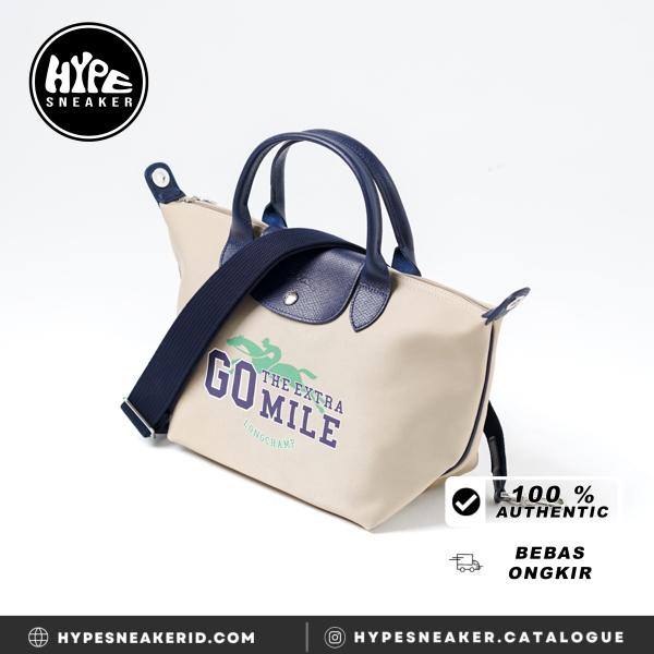 Tas LONGCHAMP LE PLIAGE GO MILE SPECIAL COLLECTION BEIGE SHOULDER BAG MINI 100% ORIGINAL