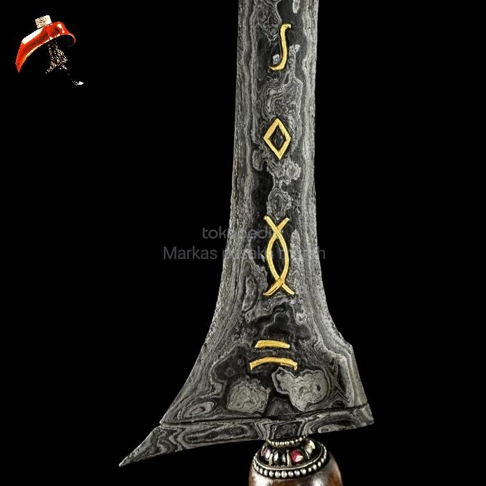 Keris Brojol Rajah Sinarasah Kinatah Emas Tangguh Mpu Bekel Jati Tuban TUS Tua