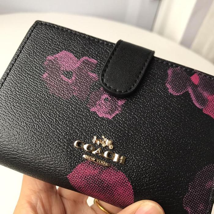 SameDay 39127 53562 53436 coach wallet Ladies button purse folding purse card bag