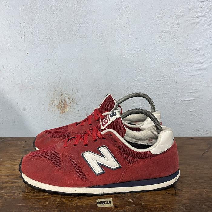 Sepatu second branded new balance 373 red size 41,5