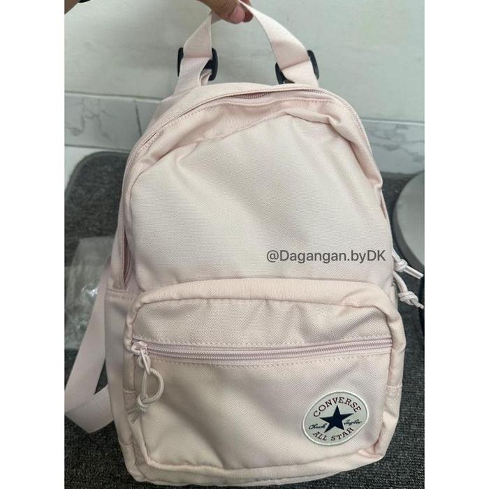 Tas Mini Backpack Converse Original 100% Pink Peach
