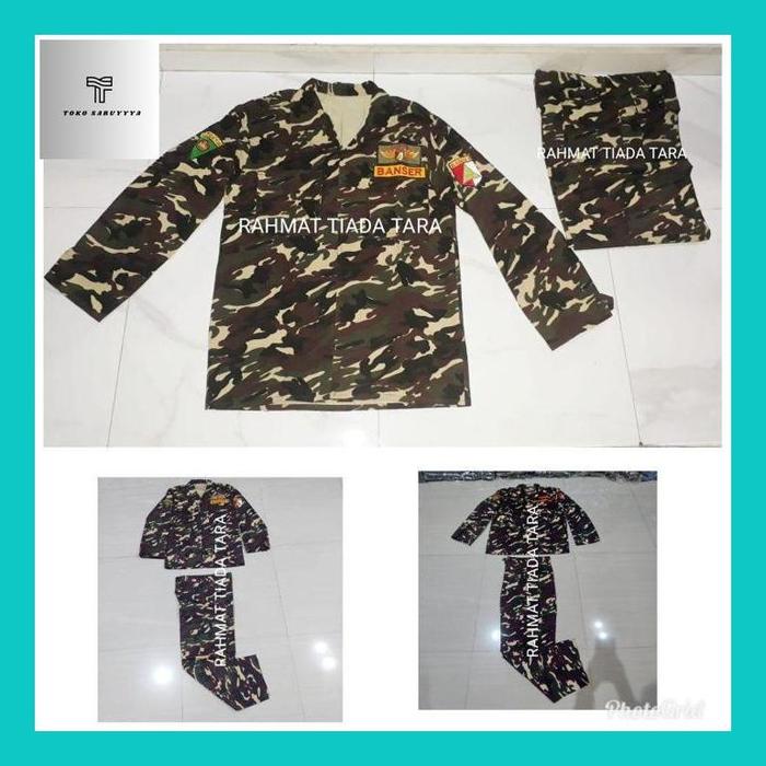Saruy__ Seragam Pdl Banser Twill & Bahan Premium Anti Air,Seragam Pdl Banser Nasional