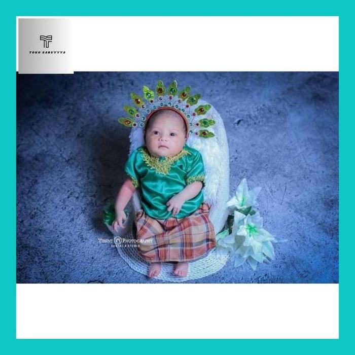 Saruy__ Setelan Baju Bodo Newborn/Bayi/Anak/Kostum Photoshoot/Propsfoto(Readystok)