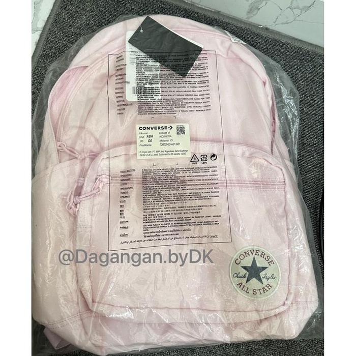 Tas Converse Backpack Original 100% Pink
