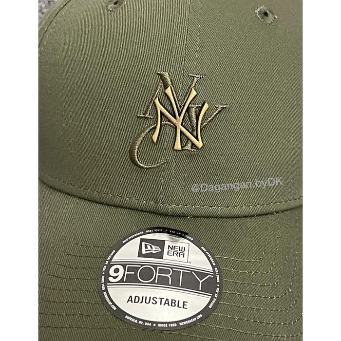 Topi New Era Metal Logo Green Olive Original 100%