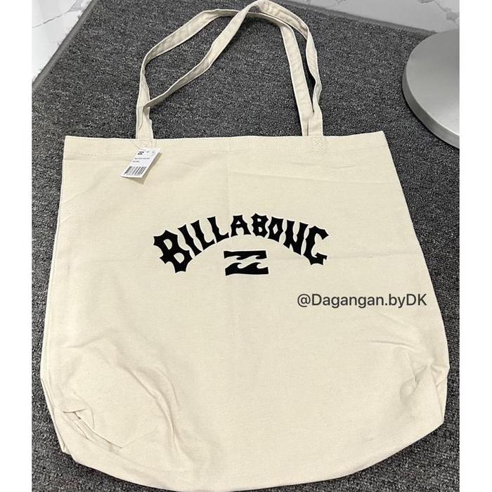 Tas Totebag Billabong Original 100% Cream White