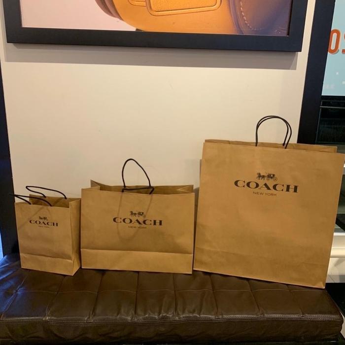 COACH Pace Shoulder Bag In Signature Canvas Khaki Saddle Tas Bulan Sabit Tas Croissant Kanvas Aan Ku