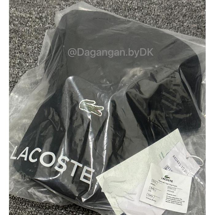 Topi Lacoste Mini Logo Original 100% Hitam
