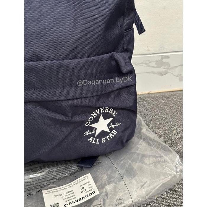 Tas Converse Backpack Original 100% Biru Navy New