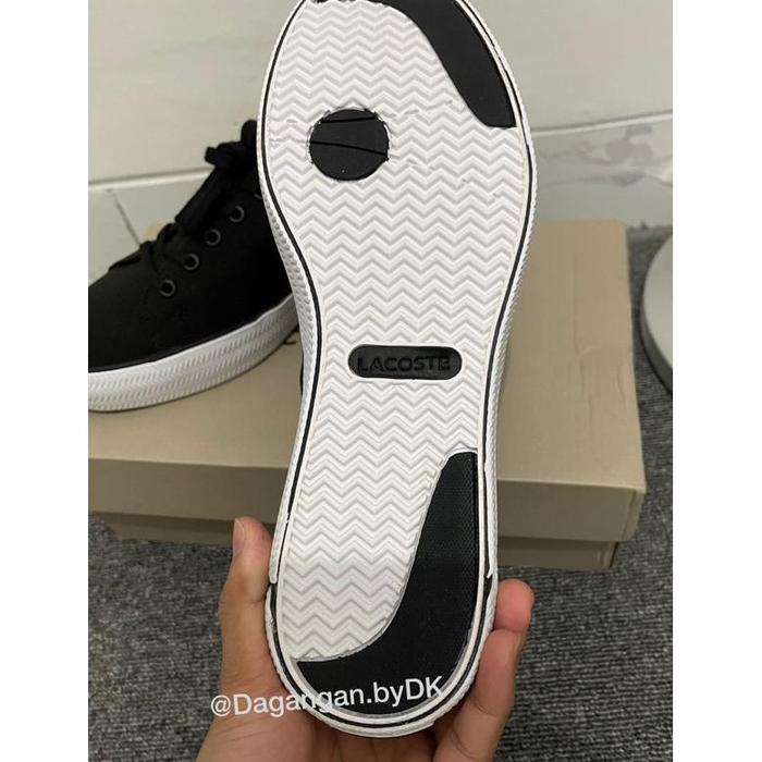 Sepatu Lacoste Gripshot Hitam Original 100% (New)