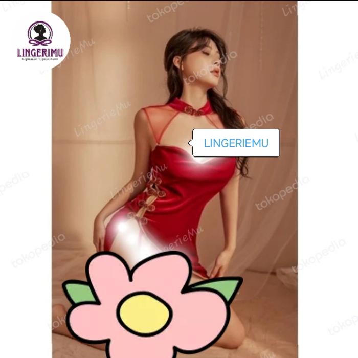 Lingerie cosplay cheongsam sexy set g string