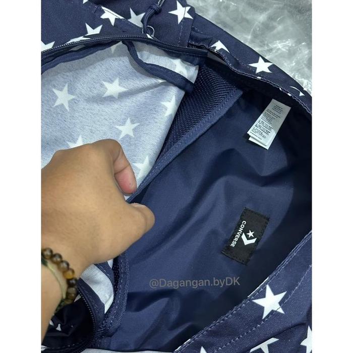 Tas Converse Backpack Stars Biru Navy Original 100% Limited Edition
