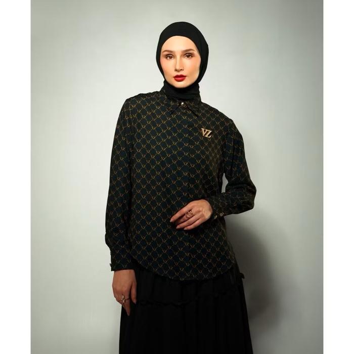 VZ Stellar Shirt Monogram Top Original by VIVI ZUBEDI