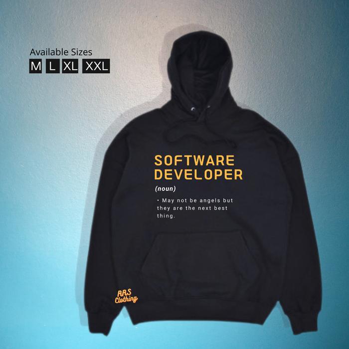JAKET HOODIE Programmer Software Developer Buku Coding