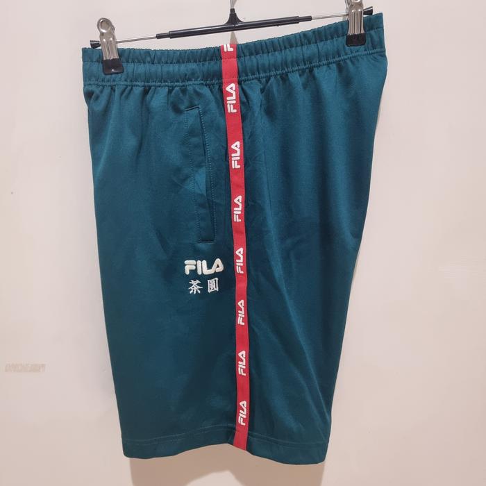 Celana Pendek Fila Tapped Hijau L Second -347