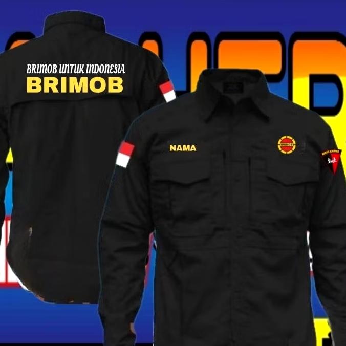 Kemeja tactical brimob kemeja BRIMOB baju Brimob seragam Brimob Pdh Brimob Pdl Brimob kemeja kerja B