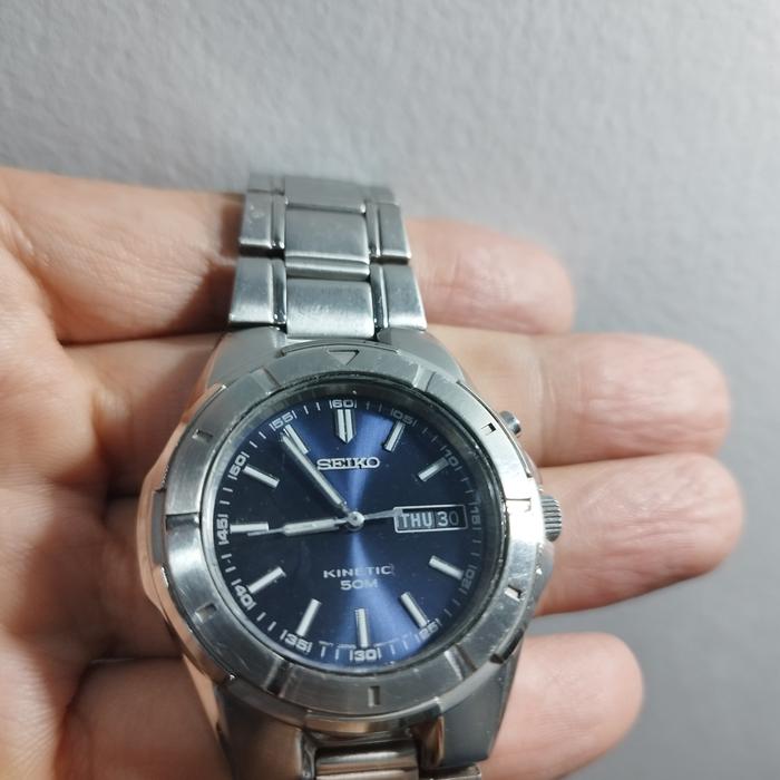 Seiko kinetic blue dial klasik