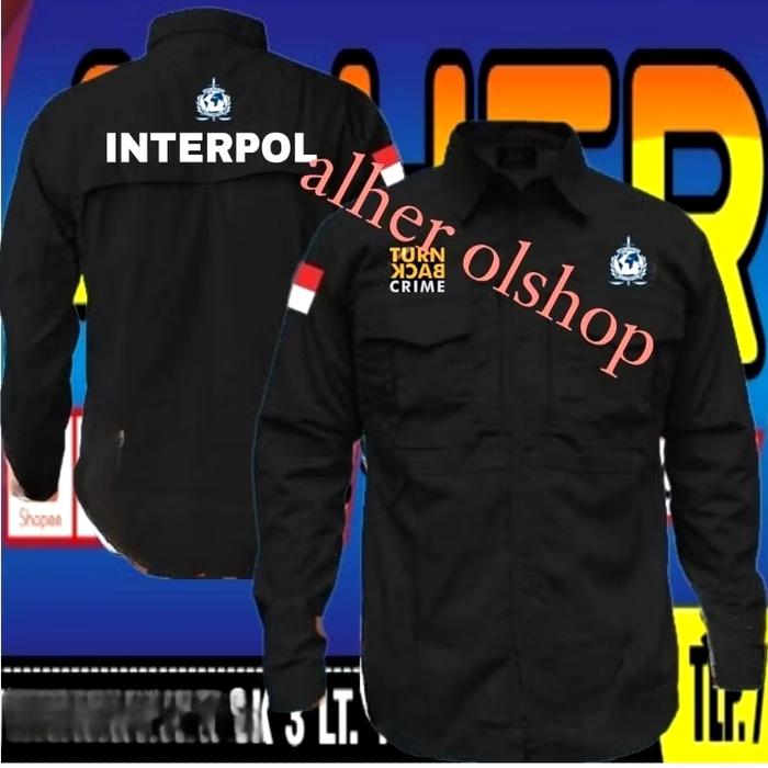 kemeja tactical interpol baju tactical interpol kemeja interpol baju interpol seragam interpol kemej