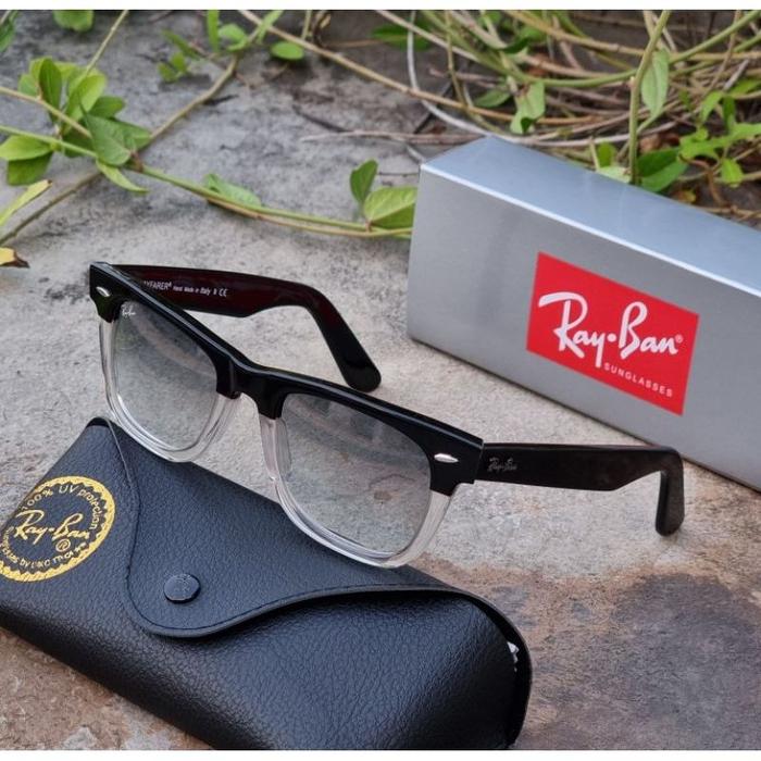 NEW RAYBAN WAYFARER TWOTONE 2140 PREMIUM SUPER LIMITED EDITION BERGARANSI UNISEX ANTI SINAR UV TRAVE
