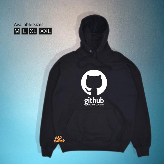 JAKET HOODIE PRIA WANITA UNISEX GITHUB SOCIAL CODING LINUX PROGRAMMER / BUKU PROGRAMING CODING