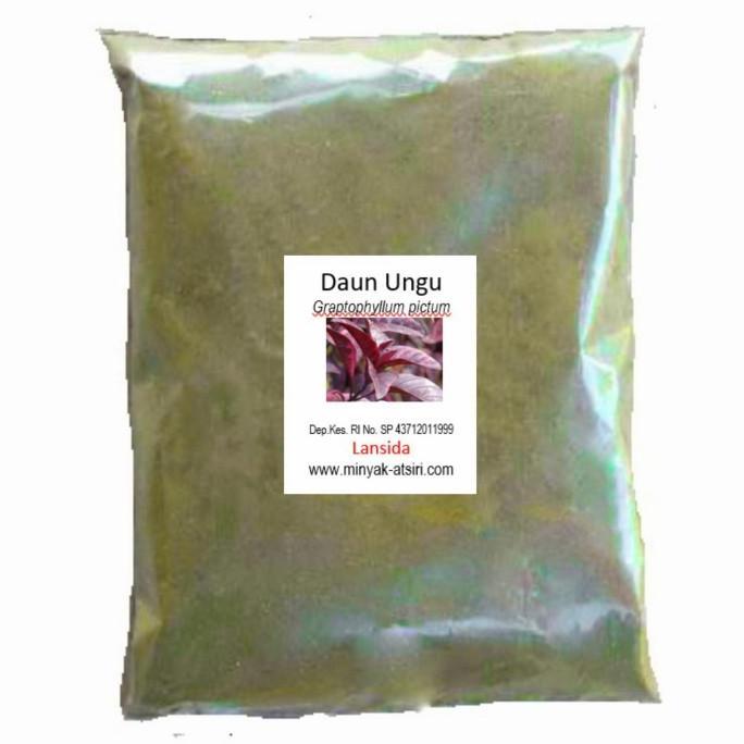 New Bubuk Daun Ungu 250 g Serbuk Graptophyllum pictum Simplisia Wungu