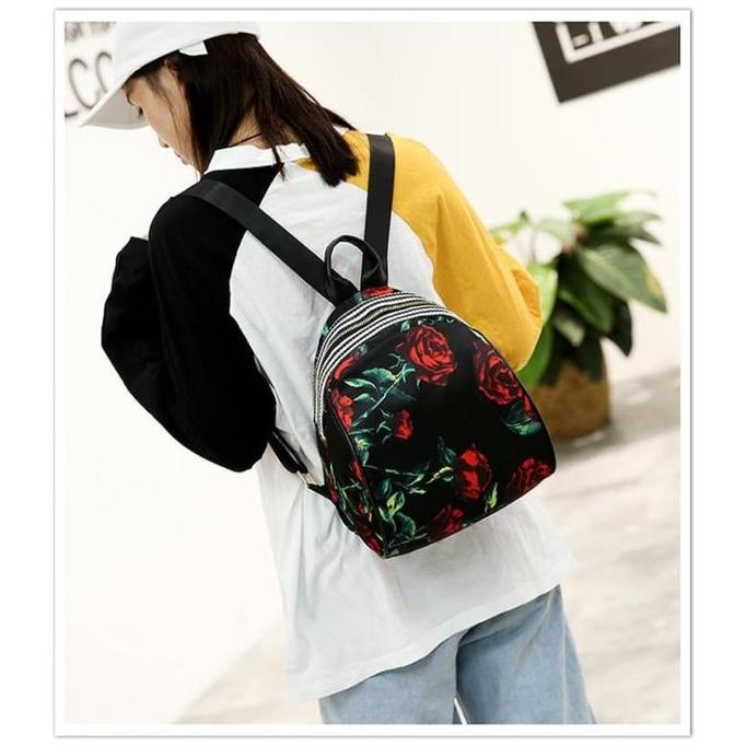 BP21 KOREA FLOWER FLORAL BACKPACK/ TAS RANSEL MINI BERKUALITAS