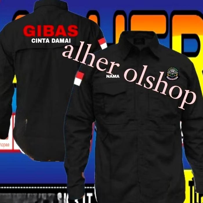 kemeja tactical Gibas cinta damai baju tactical Gibas cinta damai kemeja Gibas cinta damai baju Giba