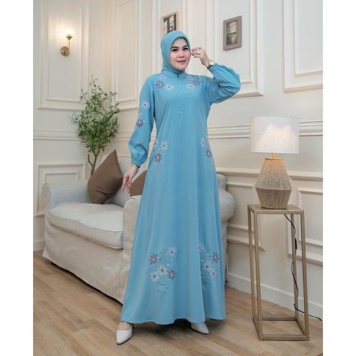 ARRAYA Drees Gamis Arraya Motif Bordir Terbaru Abaya Arraya Gamis Bordir Busui Gamis Wanita