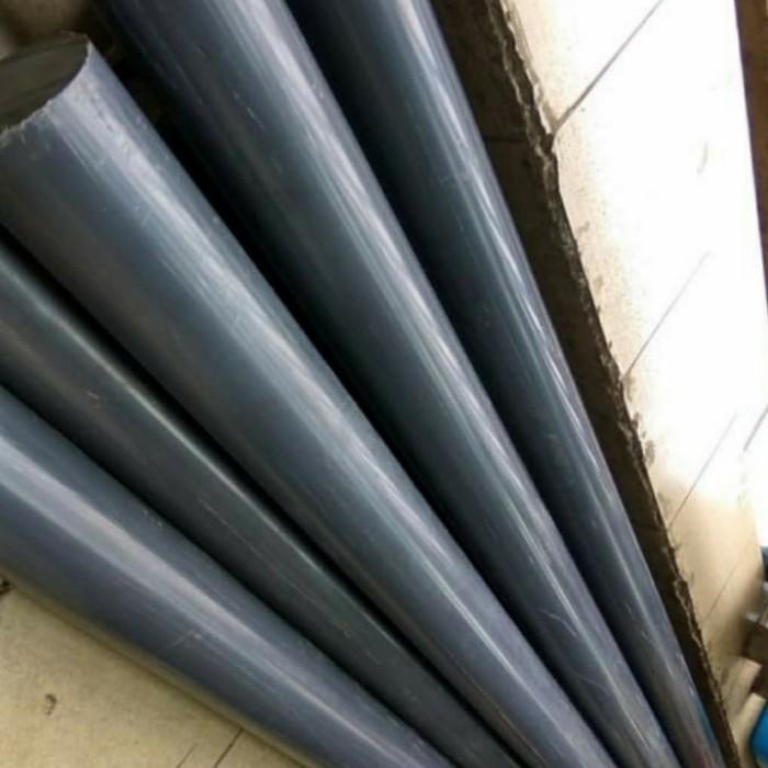 as pvc batangan 100 mm x panjang 80mm/pvc gray rod