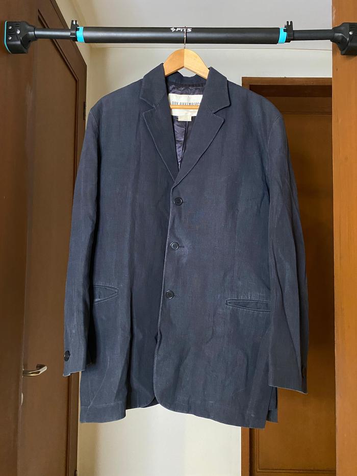 Dirk Bikkemberg Navy Grey Blazer - size 52
