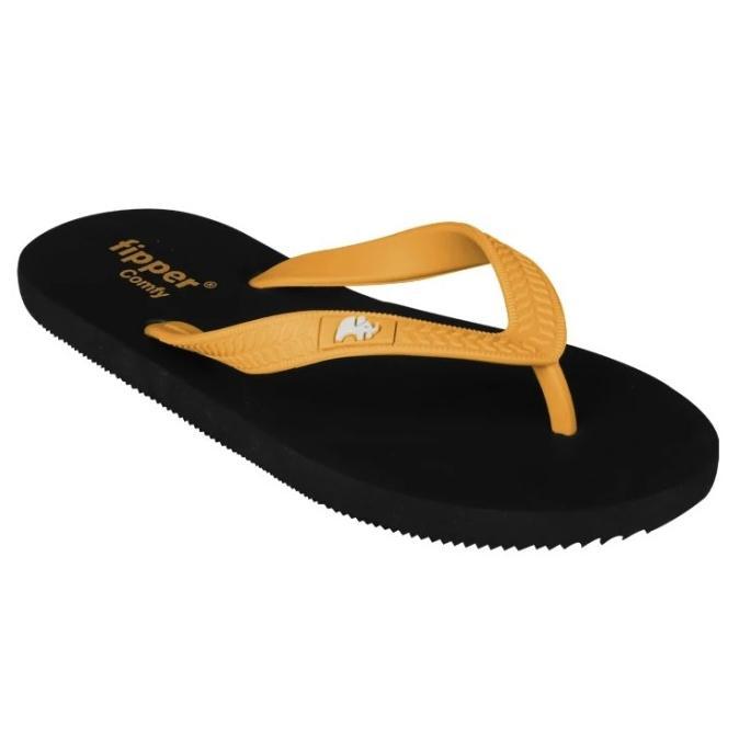 Sandal Fipper Comfy Original for Man - Black/Yellow
