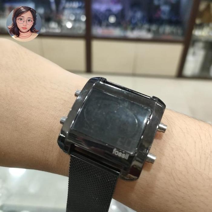 Jam Tangan Wanita Fossil Digital Tali Pasir