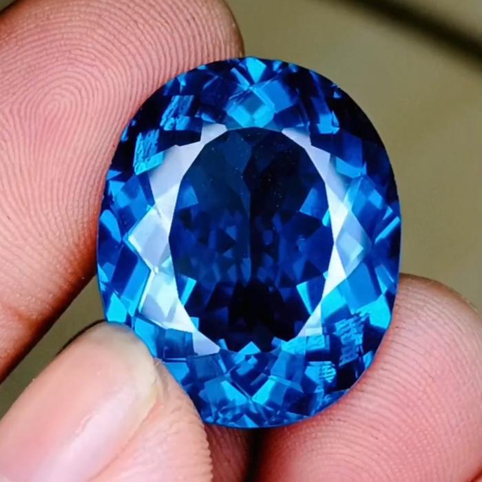 Natural blue sapphire sertifikat jumbo