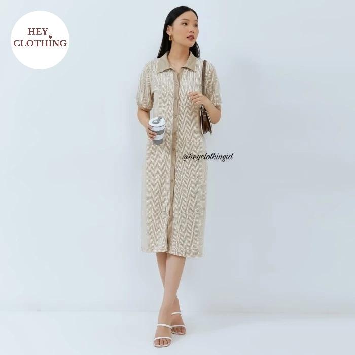 Caroline Dress Midi Wanita