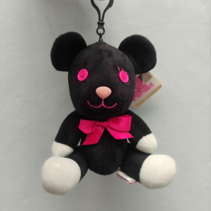 Boneka gantungan tas/ kunci teddy bear hitam ori Post Pet new tag