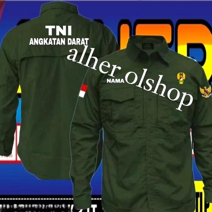Kemeja tactical TNI ad baju tactical TNI ad seragam tactical TNI ad kemeja polisi militer baju polis