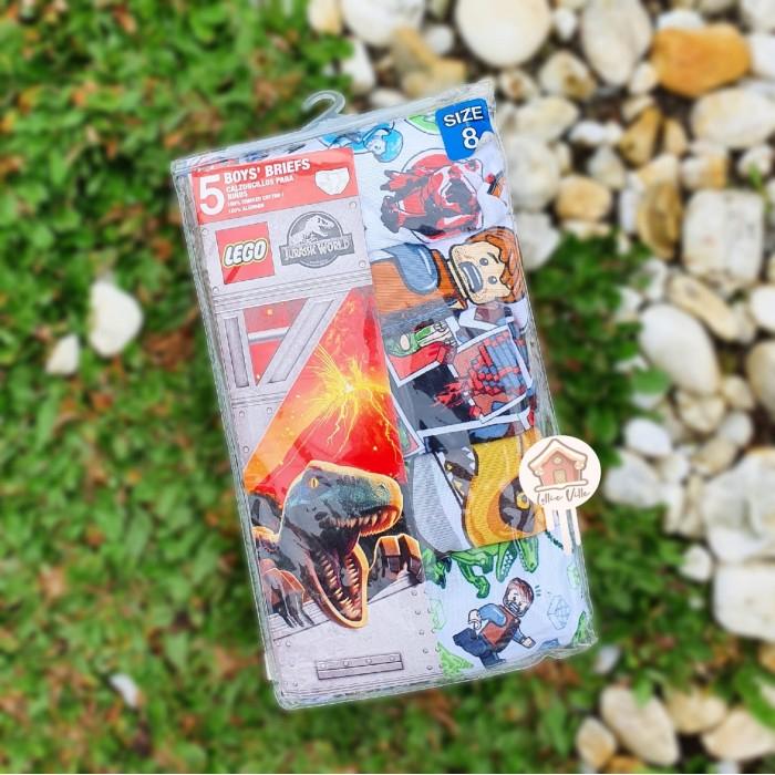 Lego Ninjago Jurassic World 5pc Briefs set For Boys
