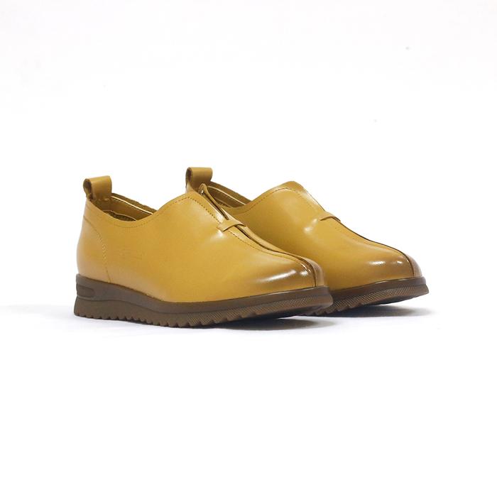 Rohde Ladies 6703 Sepatu Wedges Wanita Warna Tan Dan Hitam Original Kulit Asli