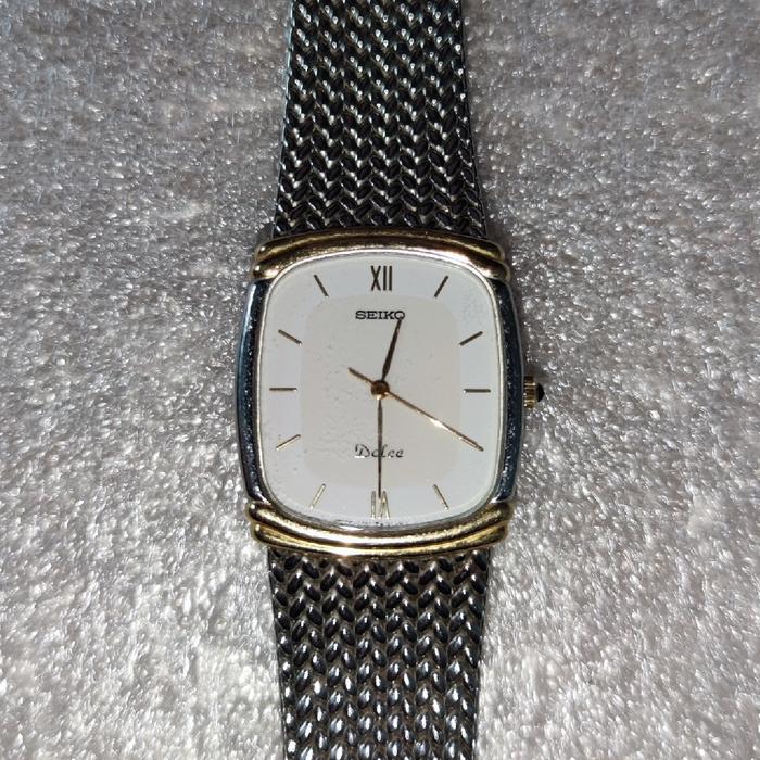 Jam Tangan Vintage Seiko Dolce Bracelet Dual Tone Case